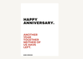 HAPPY ANNIVERSARY.