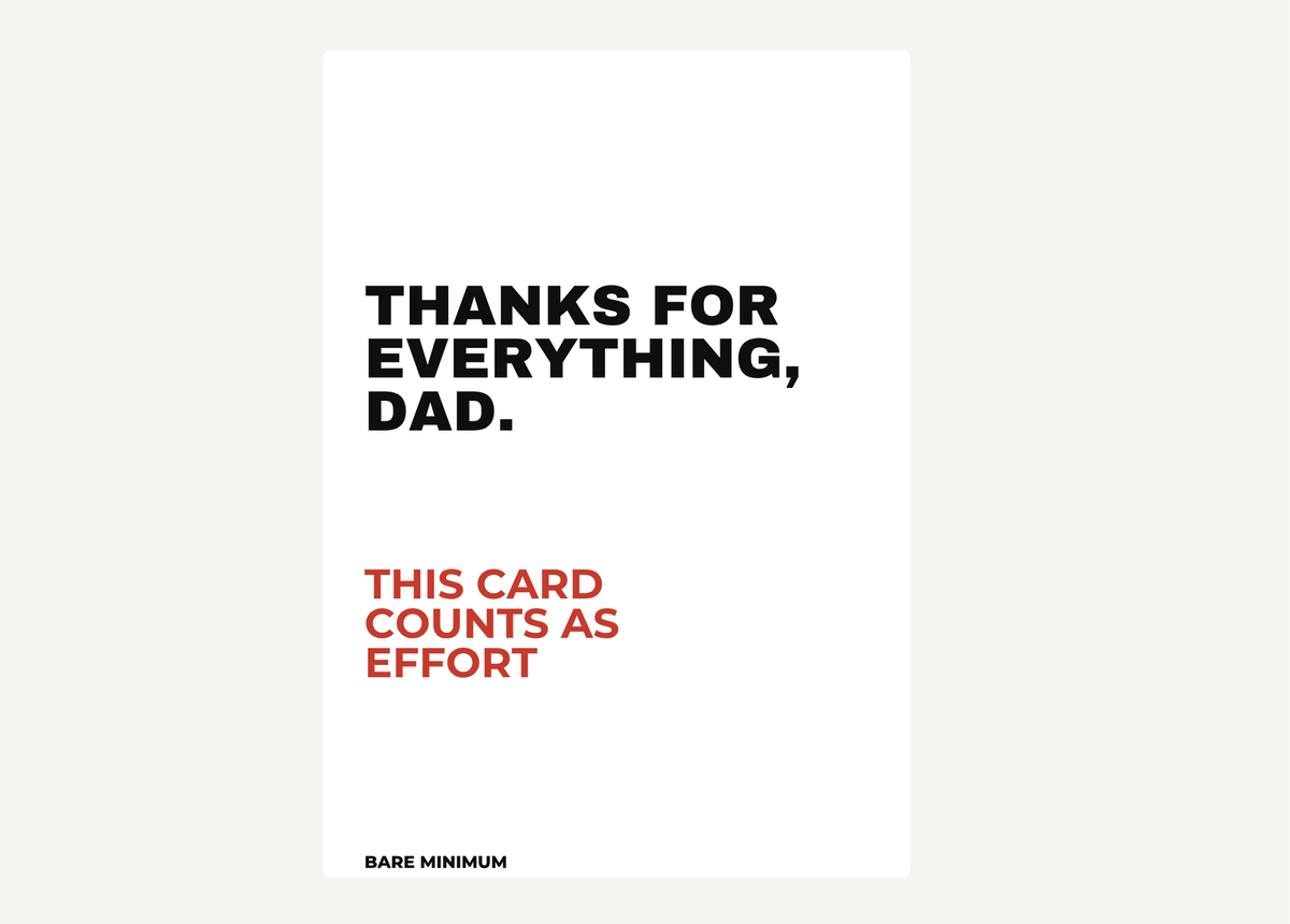 THANK YOU DAD.