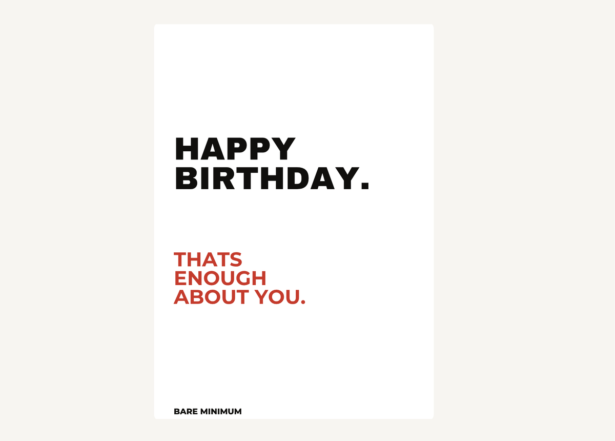 HAPPY BIRTHDAY.