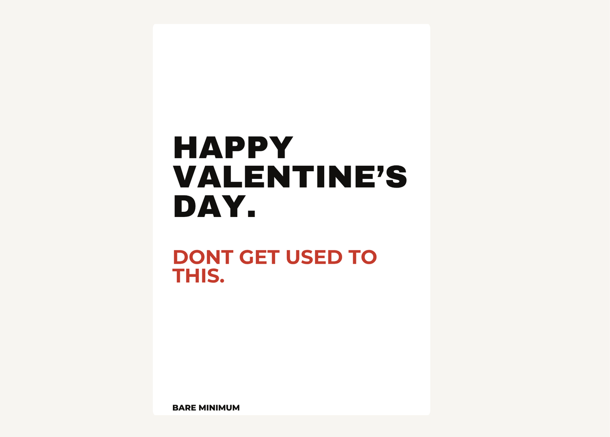 HAPPY VALENTINES.